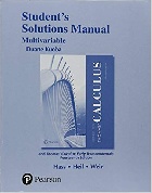 STUDENT SOLUTIONS MANUAL FOR THOMAS' CALCULUS, MULTIVARIABLE 14/E 2017 - 0134606051 - 9780134606057 STUDENT SOLUTIONS MANUAL FOR THOMAS' CALCULUS, MULTIVARIABLE 14/E 2017 - 0134606051