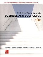 STATISTICAL TECHNIQUES IN BUSINESS & ECONOMICS 19/E 2023 - 1266283536 - 9781266283536 STATISTICAL TECHNIQUES IN BUSINESS & ECONOMICS 19/E 2023 - 1266283536