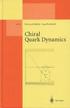 CHIRAL QUARK DYNAMICS 1995 3540601376 9783540601371