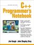 C++ PROGRAMMER'S NOTEBOOK 2/E 2002 0130887013 9780130887016