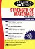THEORY & PROBLEMS OF STRENGTH OF MATERIALS 4/E 1998 0071166076 9780071166072