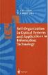 SELF-ORGANIZATION IN OPTICAL SYSTEMS & APPLICATIONS IN INFORMATION TECHNOLOGY 1995 3540570861 9783540570868