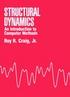 STRUCTURAL DYNAMICS AN INTRODUCTION TO COMPUTER METHODS 1981 0471044997 