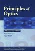 PRINCIPLES OF OPTICS 7/E 1999* 0521642221 9780521642224