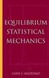 EQUILIBRIUM STATISTICAL MECHANICS 2000 0471328391 9780471328391